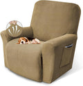Recliner Chair Covers, 1-Piece Lazy Boy Recliner Covers, Tan | Washable Stretch by KEKUOU
