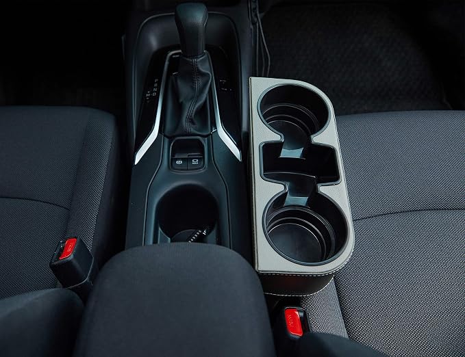 Car Cup Holder, Front Seat Console Side Organizer, Dual Cup Holders, Phone and - Image 6