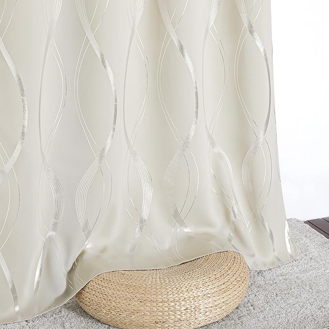 NICETOWN Bedroom Curtains Small Blackout Panels, 42 by 40 Inch, Window - Image 5