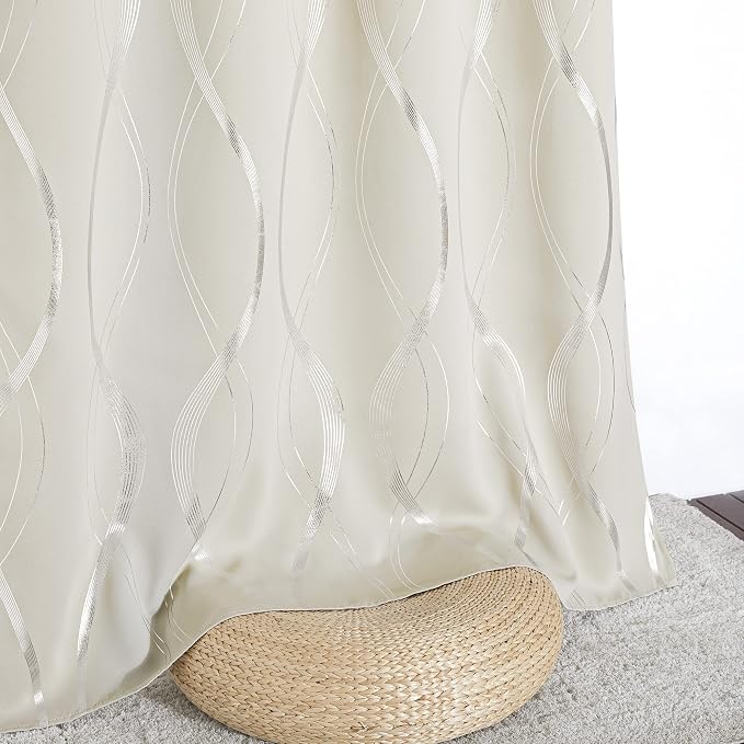 NICETOWN Blackout Curtains 90 inches Length 2 Panels Set - Image 5