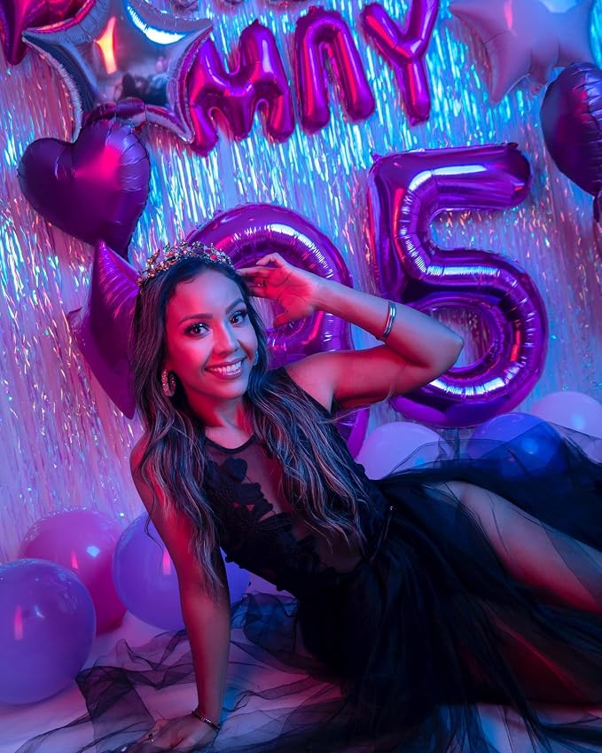 Purple Number 25 Balloon 40 Inch - Image 2