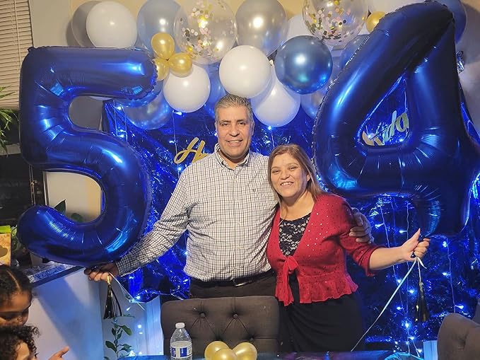Number Balloons Blue 4 Balloon 40 inch - Image 4