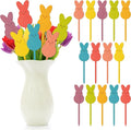 TICIAGA 14PCS Easter Glitter Wooden Picks Decorations by TICIAGA