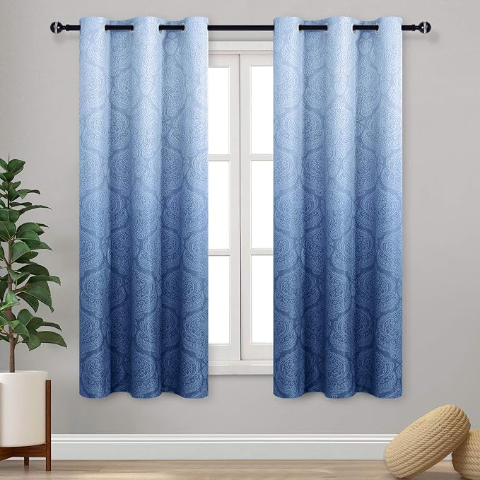 DWCN Ombre Blackout Curtains for Bedroom by DWCN