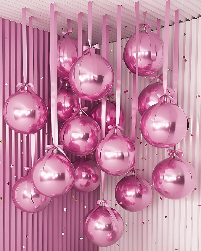 Jenaai 30 Set Round Foil Balloons Bulk 22 Inch 4d Metallic Giant Balloons Set by Jenaai
