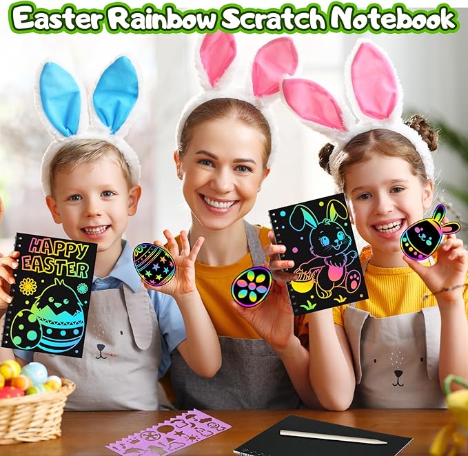 Party Favors for Kids: 36 Pack Rainbow Scratch Art Notebook Back to School Students Classroom Gifts Bulk for Girls Boys Goodie Bags Stuffers, Return Gifts for Birthday Party Favors Bulk