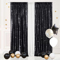 Eternal Beauty Black Sequin Backdrop Curtains, 2 Panels 3x7FT | 3mm Sparkle by EternalBeauty