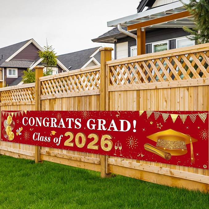 2026 Graduation Decorations Congrats Grad Class of 2026 Banner - Image 4