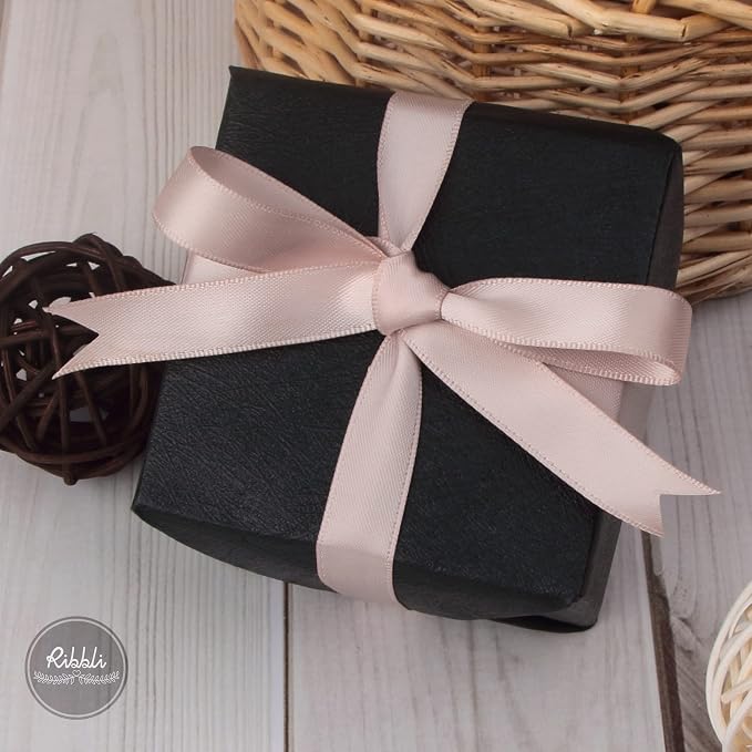 Ribbli Vanilla Double Faced Satin Ribbon, 1/2” x Continuous 25 Yards, Use - Image 5
