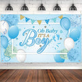 Blulu Baby Shower Backdrop It's a Boy Banner 6 x 3.6 ft Large Blue Durable by Blulu