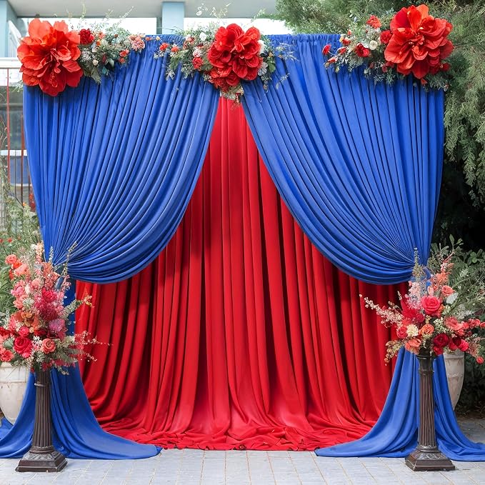 10x12 Royal Blue Backdrop Curtains - Image 2