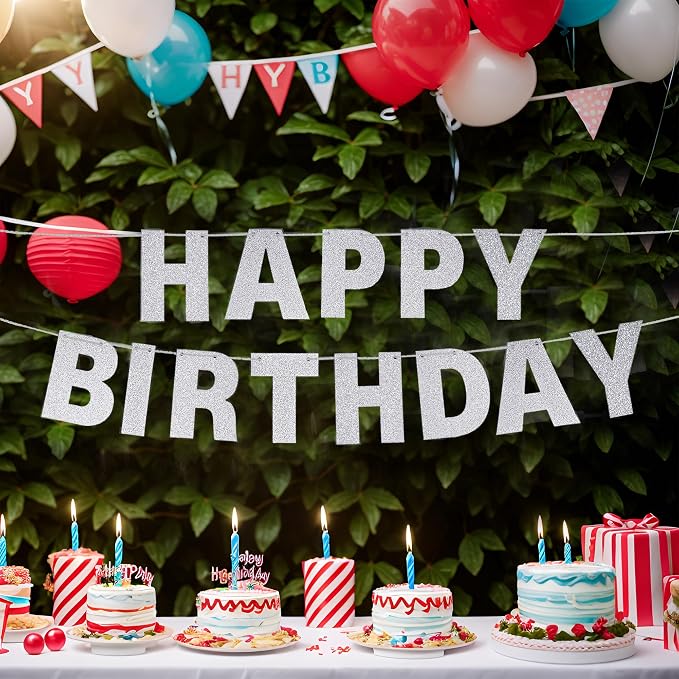 DIY Banner Kit with Letters Glitter Banner Letters Customizable Birthday - Image 5