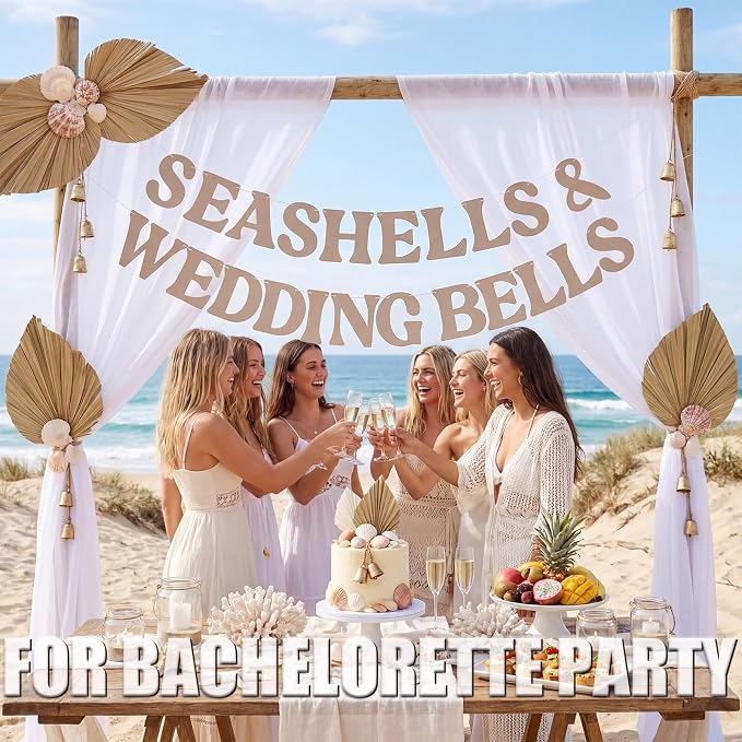 Affrolling Seashells & Wedding Bell Party Decorations Seashells and Wedding - Image 3