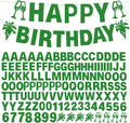 129Pcs DIY Custom Letter Banner Glitter Customizable Banner Kit DIY Happy by MFLUEEWR