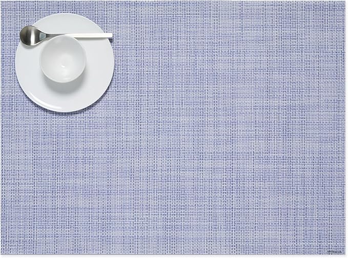Chilewich Mini Basketweave Placemats, Woven Rectangle Placemats Set of 4 | Easy by Chilewich