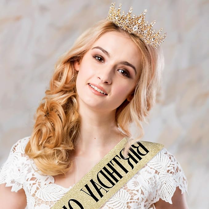 Fesciory Birthday Crown for Women, Adult Fit, Coming of Age Gifts & Halloween - Image 2