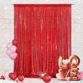 Eternal Beauty Red 3mm Sequin Backdrop 20x10 Ft by EternalBeauty