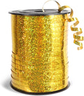 500 Yards Laser Gold Curling Ribbon, 1/5 Inch Wide Shining Metallic Ribbons by Unknown