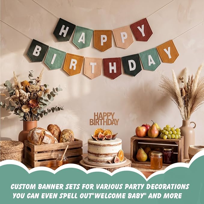 Hahafelt 131 Pcs Felt DIY Custom Banner Kit, Make Your Own Personalized Banner - Image 5