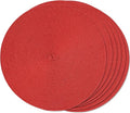 FunWheat Round Braided Placemats Set of 6 Table Mats by FunWheat