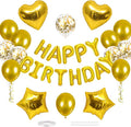 CANREVEL Happy Birthday Banner Decoration + 30pcs Star Balloons, by CANREVEL