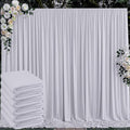 30 ft x 10 ft Wrinkle Free Silver Backdrop Curtain by Outpain