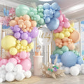 412pcs Pastel Balloon Garland Arch Kit 18 12 10 5 Inch Different Sizes Macaron by PAXILE