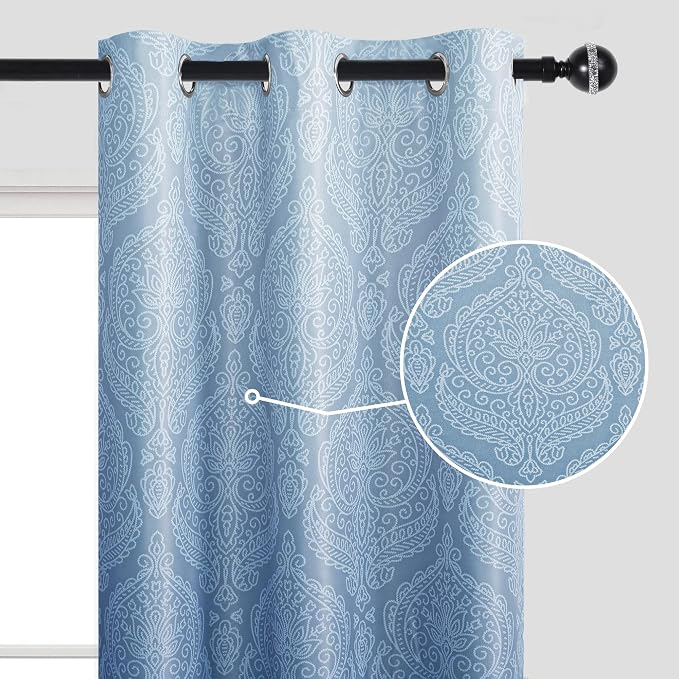 DWCN 100% Blackout Curtains for Bedroom 54 Inch Long - Image 6
