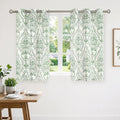 45 inch Length Linen Curtains for Small Windows, Light Filtering Linen Drapes by LAMIT