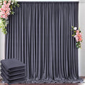 20 ft x 10 ft Wrinkle Free Charcoal Backdrop Curtain by Outpain
