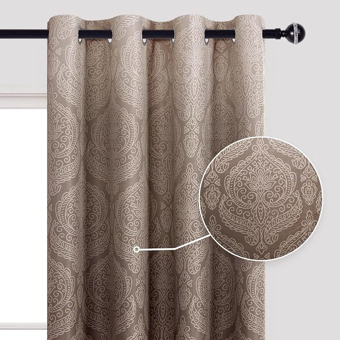 DWCN Ombre Blackout Curtains for Bedroom - Image 3