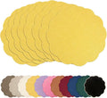 AHHFSMEI Round Faux Linen Placemats Set of 8 Heat Resistant Non-Slip Stain by AHHFSMEI