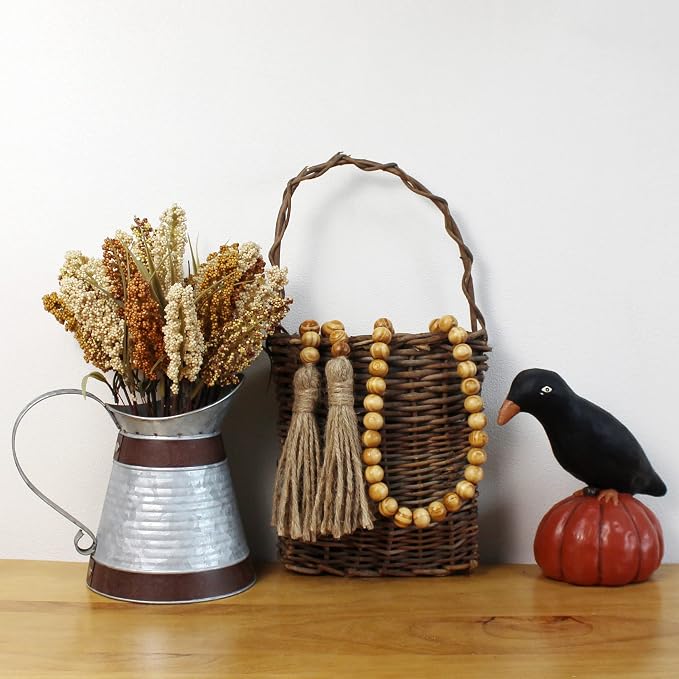 CVHOMEDECO. Wood Grain Beads Garland - Image 4