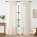 Modern Linen Curtains 108 Inches Long by Nanspring