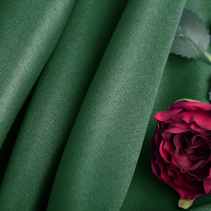 Ascoza 2pack 108 Inch Hunter Round Tablecloth in Washable Polyester Fabric for Wedding/Banquet/Restaurant/Parties