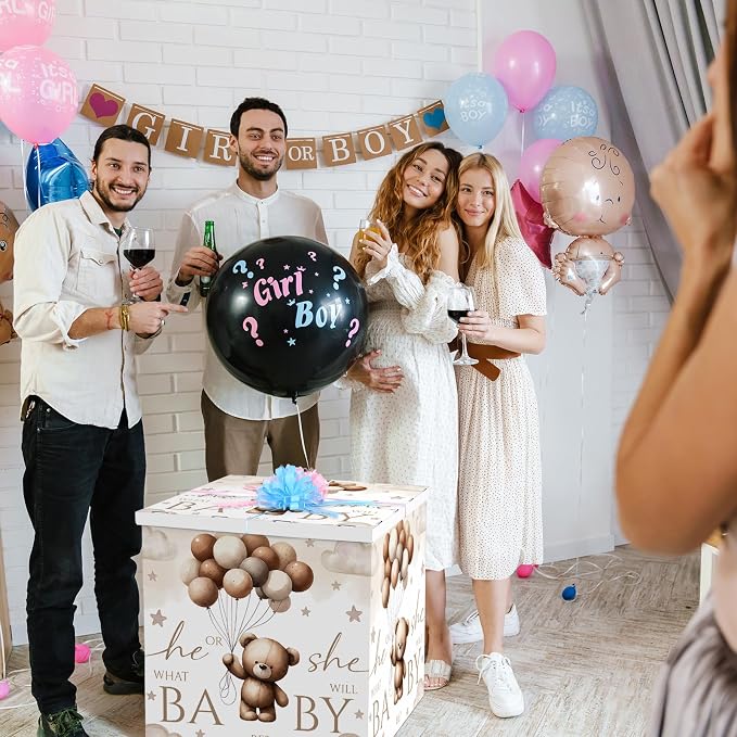AmazingSpark 28in Giant Gender Reveal Gift Box - Image 5