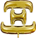 Xi - Greek Letter Balloon - Large 32" x 30" Gold Foil Balloon by SororityShop