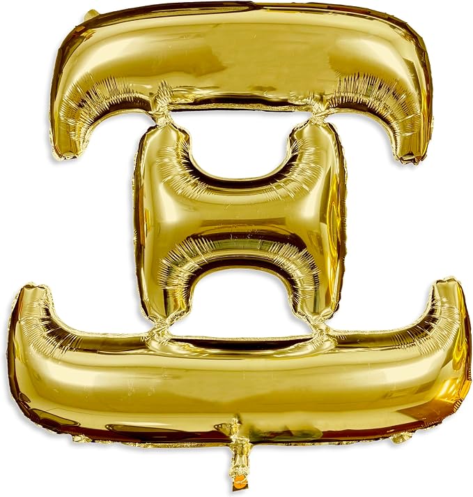 Xi - Greek Letter Balloon - Large 32" x 30" Gold Foil Balloon by SororityShop
