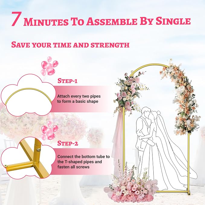 7.2FT Arch Backdrop Stand, Backdrop Arch - Image 5