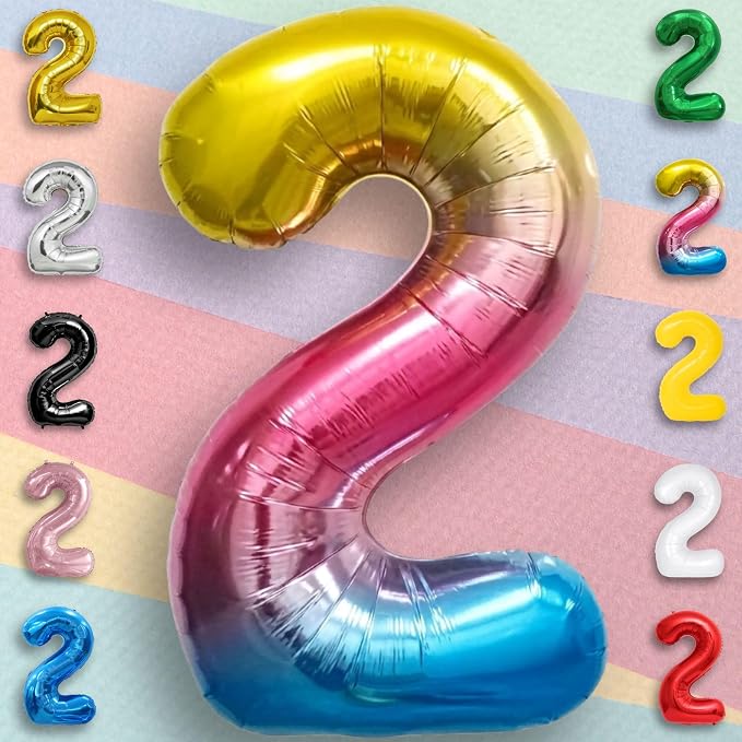 Black Number 0 to 9 Mylar Balloon 40 Inch - Image 5