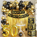 Gold 50th birthday decorations men by jenmir