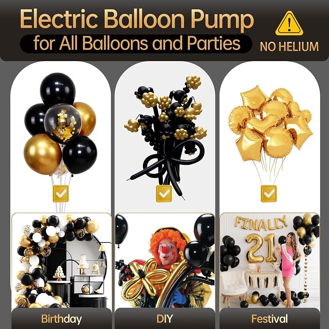 Air 3-in-1 Balloon Pump Electric Inflator Blower Machine | Dual-Balloon - Image 5