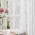 Anmao Vintage Lace Sheer Curtains 84 Inches Long by Anmao