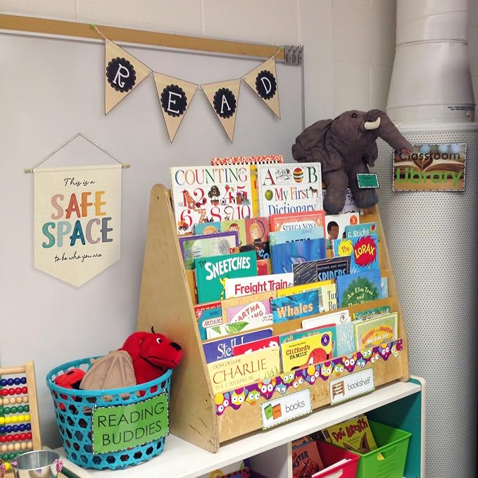 Safe Space Wall Hanging Banner, Therapy Office Wall Decor, Classroom Office - Image 3