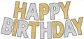 KatchOn Wall Banner for Gold and Silver Happy Birthday Decorations 10 Ft | by KatchOn
