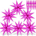 Hot Pink Star Balloons, Explosion Cone Mylar Spike Balloon by GCTWFYK