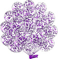 Purple Confetti Balloons, Unisex-Adults & Kids by MOXMAY