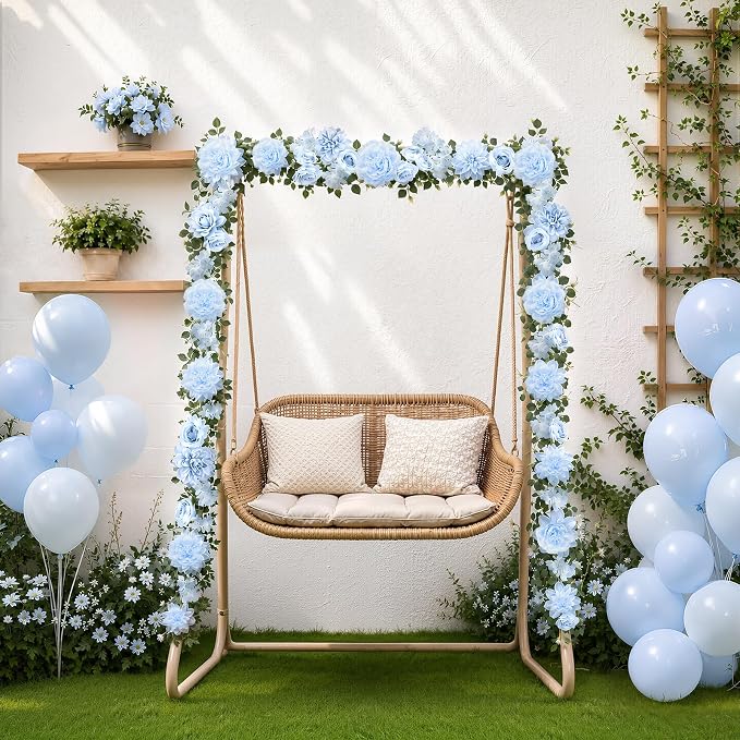 Findosom Total 12.4Ft Artificial Flowers Garlands - Image 9