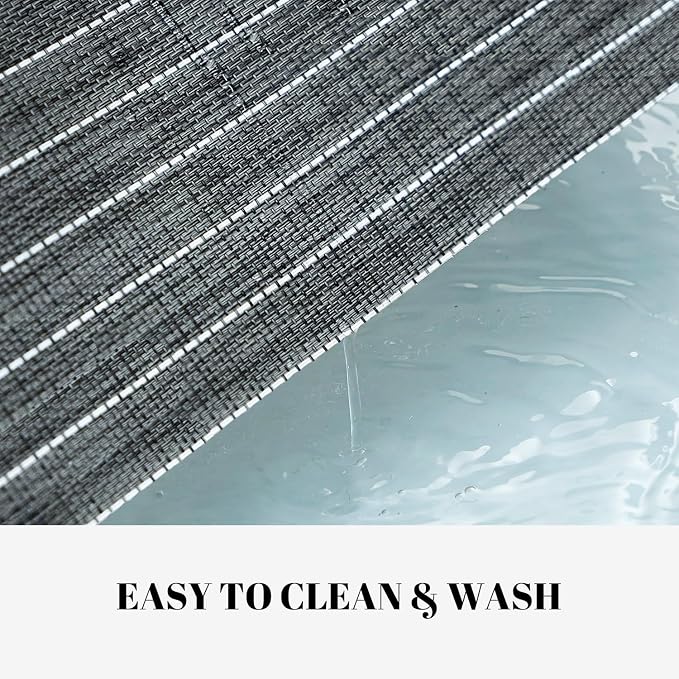 Placemats Set of 8 Vinyl/Plastic Woven Place Mats - Image 3