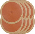 Noctiflorous Braided Round Placemats Set of 8, 15 Inch Woven Table Mats by Noctiflorous